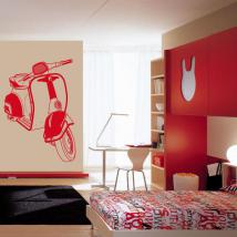 Vinilo Decorativo Moto Vespa
