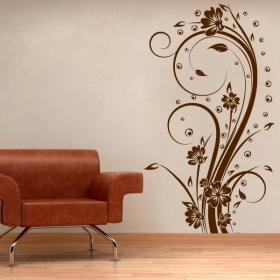 Vinilo Decorativo Flores Vertical I