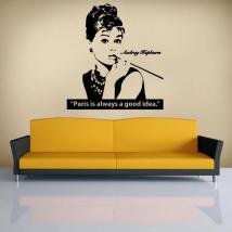 Vinilo Decorativo Audrey Hepburn