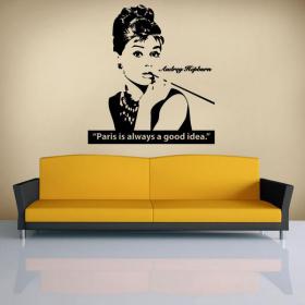 Vinilo Decorativo Audrey Hepburn