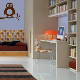 Vinilo Decorativo Búho en Árbol