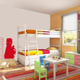 Vinilo Decorativo Medidor Estatura Niña
