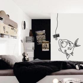 Vinilo Decorativo Pez Exit