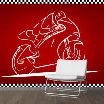 Vinilo Decorativo Moto de Carrera