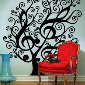 Vinilo Decorativo &Aacute;rbol Musical