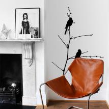 Vinilo Decorativo Pájaros Sobre La Rama