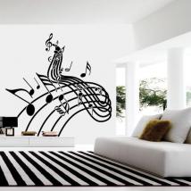 Vinilo Decorativo Pentagrama Musical