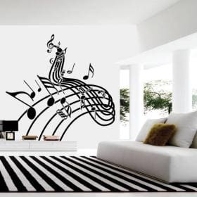 Vinilo Decorativo Pentagrama Musical