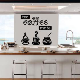 Vinilo Decorativo Té Café Mate
