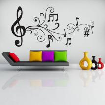 Vinilos Decorativos Notas Musicales