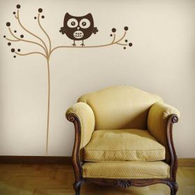 Vinilos Decorativos Búho Minimalista