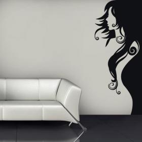 Vinilos Decorativos Silueta Mujer