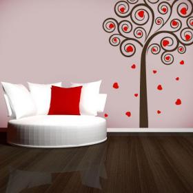 Vinilos Decorativos &Aacute;rbol de Corazones