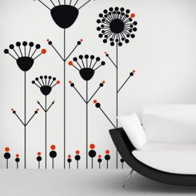 Vinilos Decorativos Flores Paredes Pop