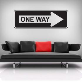 Vinilo Decorativo One Way New York