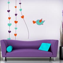 Vinilos Decorativos Paredes Corazones Románticos