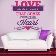 Vinilos Decorativos Románticos Love