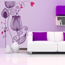 Vinilo Decorativo Flores del Corazón