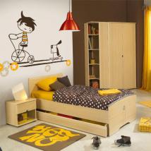 Vinilos Infantiles Niño Retro