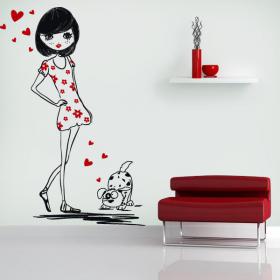 Vinilos Decorativos Adoro a Mi Perro