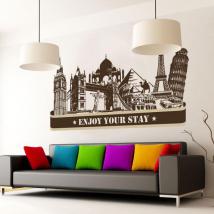 Vinilos Ciudades Enjoy Your Stay