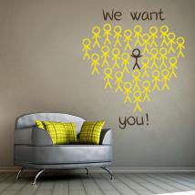 Vinilos Frases Inglés We Want You