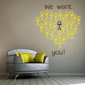 Vinilos Frases Ingl&eacute;s We Want You