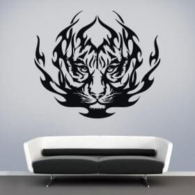 Vinilos Animales Tigre Tribal