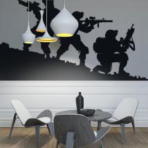 Vinilos Decorativos Siluetas Militares