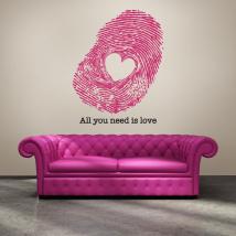 Vinilos Decorativos Huella de Amor