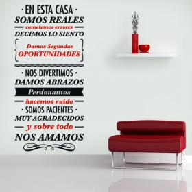 Vinilos Decorativos Frases En Esta Casa