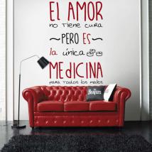 Vinilo Decorativo Adhesivo Medicina de Amor