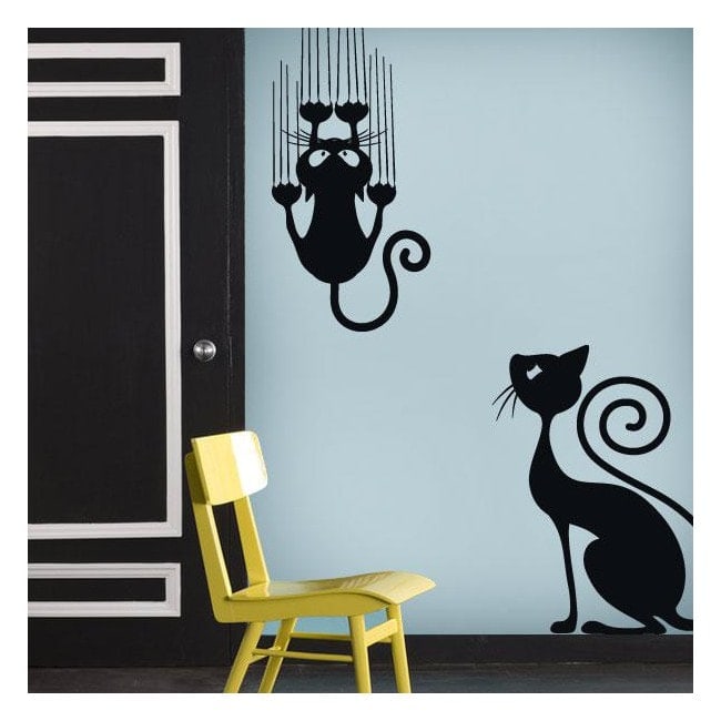 Pegatinas de pared BRILLAN EN LA OSCURIDAD. Vinilo decorativo de GATOS –  Nacnic Estudio SL