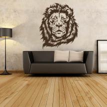 Vinilos Decorativos Silueta Rostro León