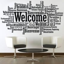 Vinilos Decorativos Pegatinas Bienvenido Idiomas