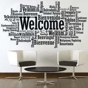 Vinilos Decorativos Pegatinas Bienvenido Idiomas