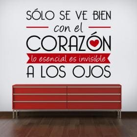 Vinilo Decorativo Adhesivo Frase El Principito
