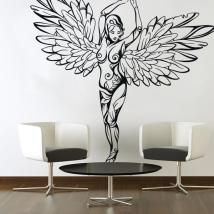 Pegatinas Paredes Ángel Tribal