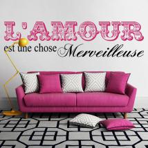 Vinilos Decorativos El Amor Es Una Cosa Maravillosa