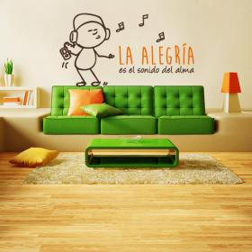 Vinilos Decorativos Frases Alegría