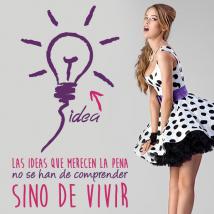 Vinilos Pared Frases Ideas Que Merecen La Pena