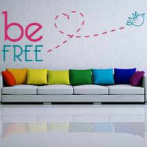 Vinilos Decorativos Textos y Frases Be Free