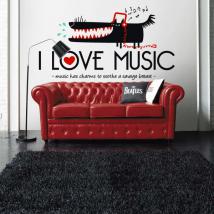 Vinilos Decorativos I Love Music