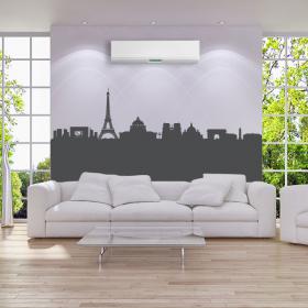 Vinilo Decorativo Skyline Panorámica París
