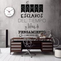 Vinilo Decorativo Somos Libres De Pensamiento