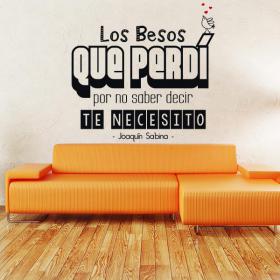 Vinilo Decorativo Los Besos Que Perd&iacute;