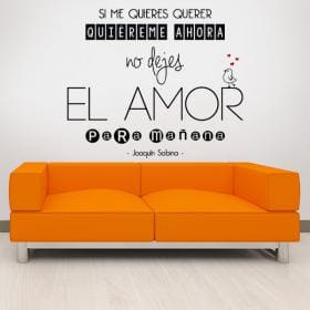 Vinilo Decorativo Si Me Quieres Querer
