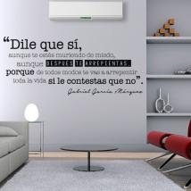 Vinilo Decorativo Frase Gabriel García Márquez