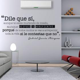 Vinilo Decorativo Frase Gabriel García Márquez