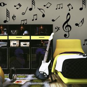 Vinilo Decorativo Kit Notas Musicales